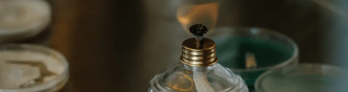 burning flame in the Filament Health laboratory