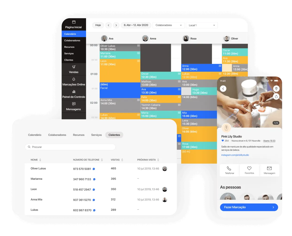 Software gratuito Salões de Unhas