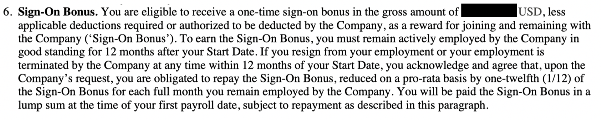 Twitter Signing Bonus