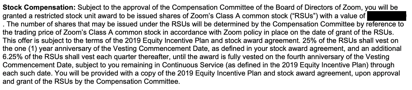 Zoom stock package