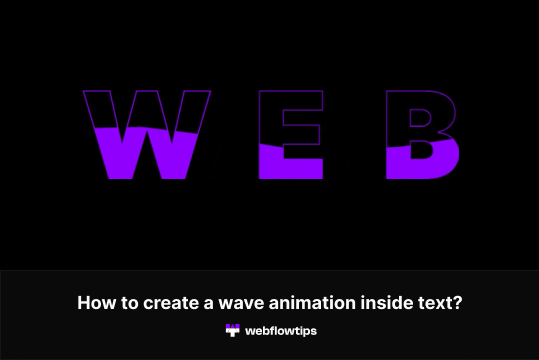 Wave Text Animation Webflow