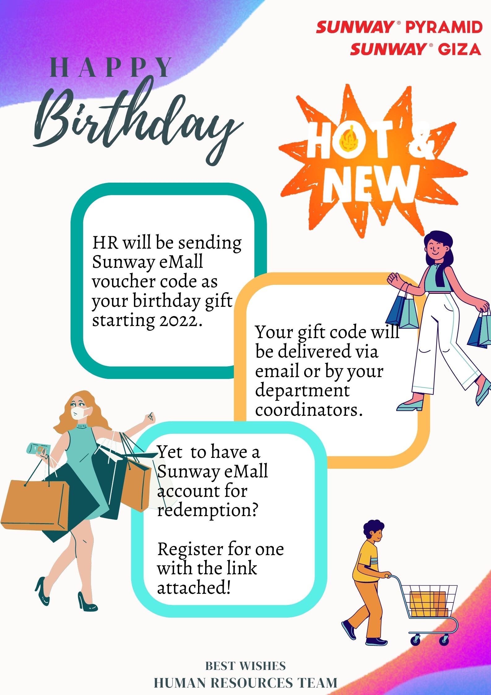 Sunway Malls Birthday Gift Poster
