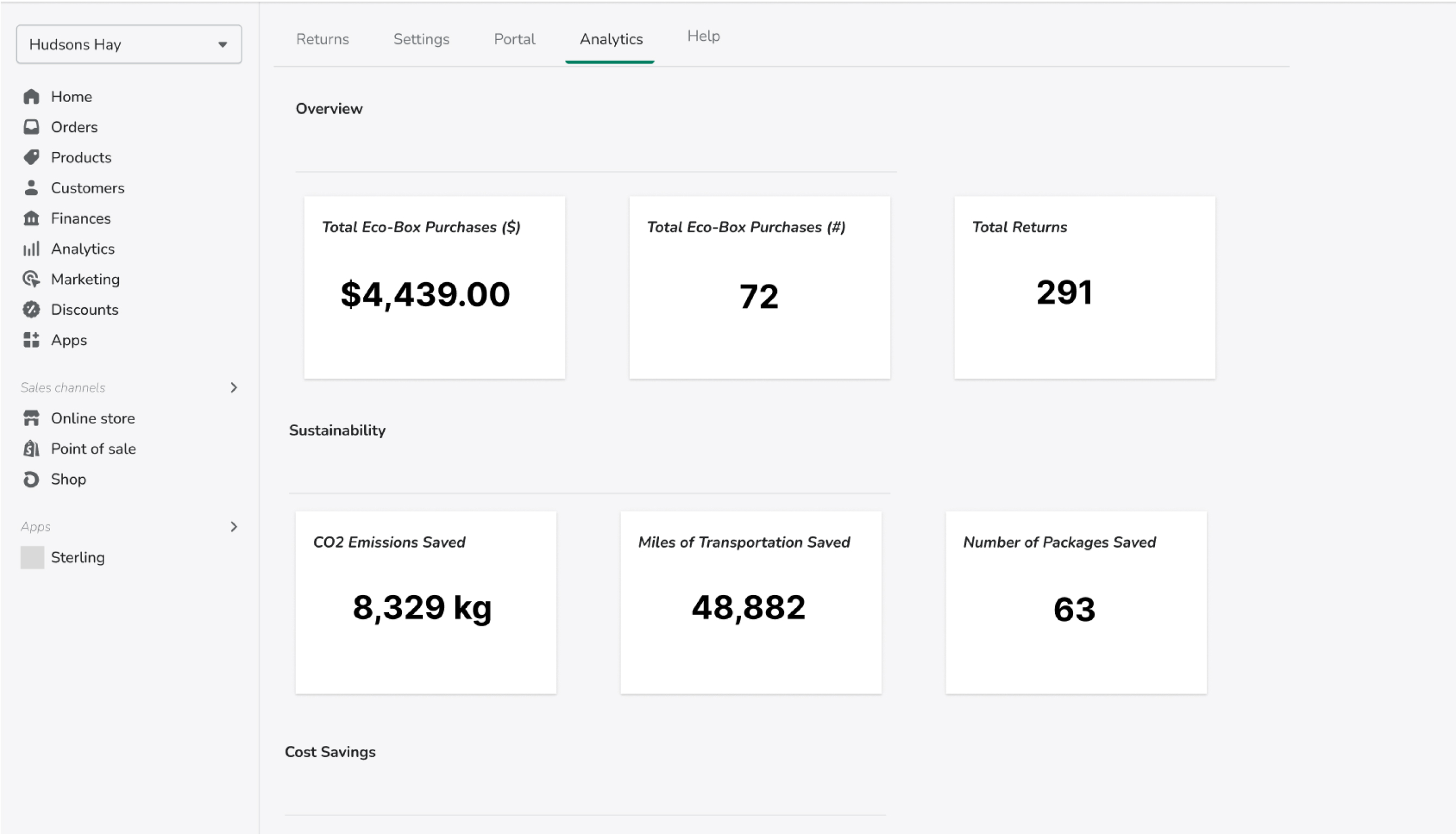 statistic screenshot