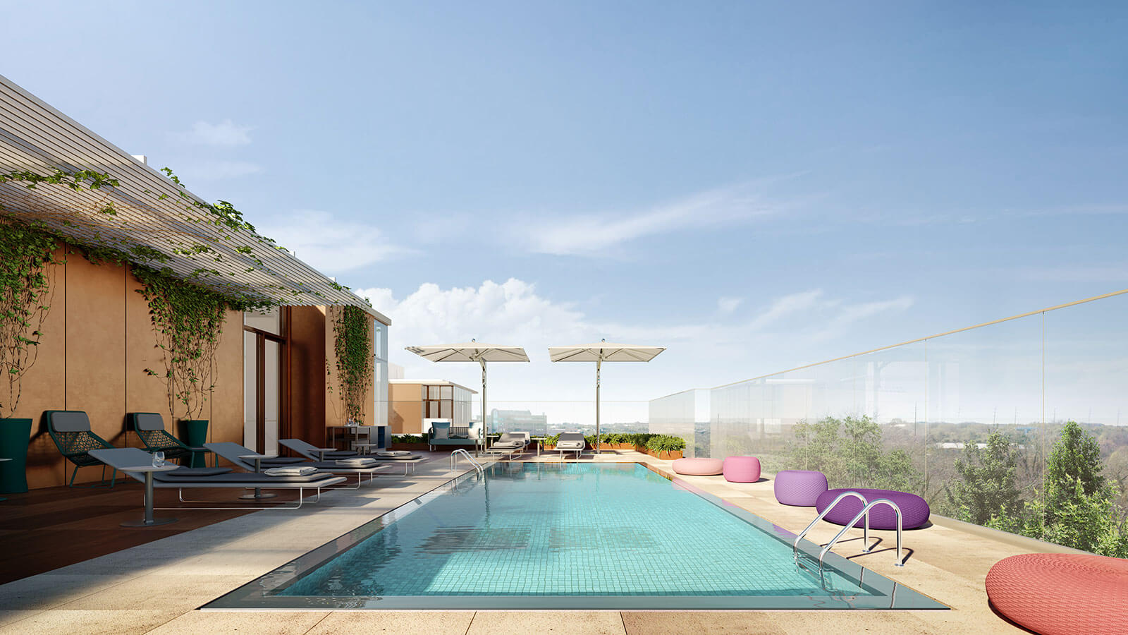 The Loren at Lady Bird Lake roof top pool