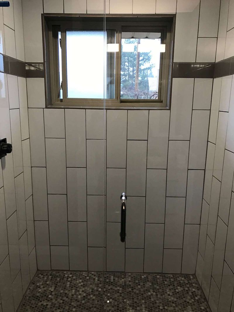 Denver Bathroom with Contrasting Tile Starwood Renovation