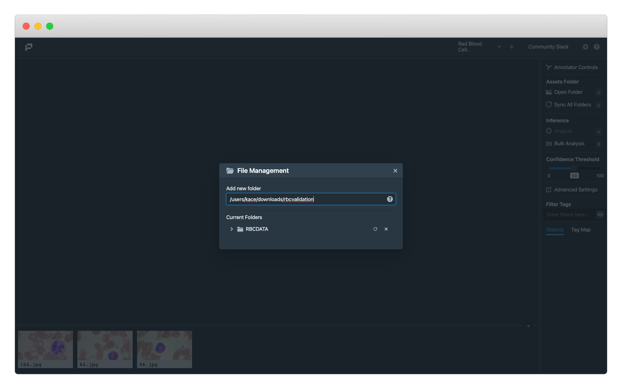 Registering Images Folder