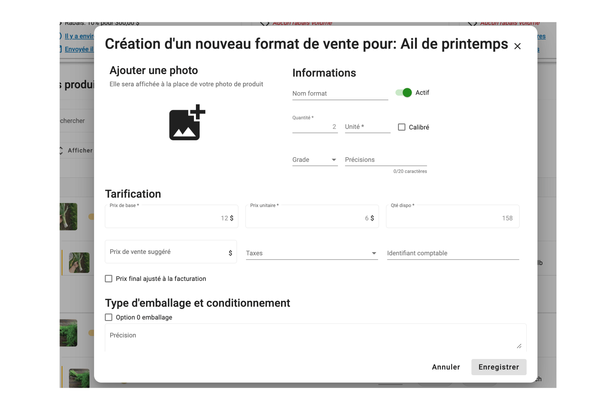 Mettre une offre en ligne