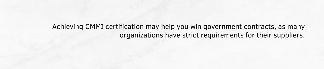 Purpose of CMMI Certification for business