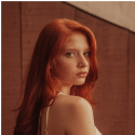 Person with red hair.