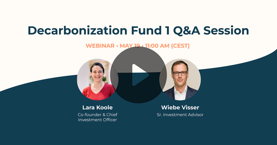 decarbonization fund Q&A recording banner
