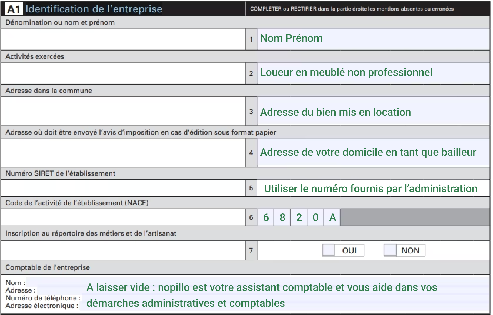 Cerfa 1447 C Not K _ Cerfa 1447-C-SD pour LMNP : comment le remplir ...