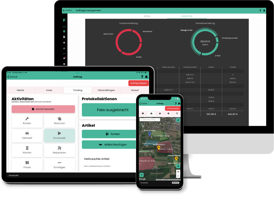 Die Software von FarmAct läuft auf allen aktuellen Geräten.