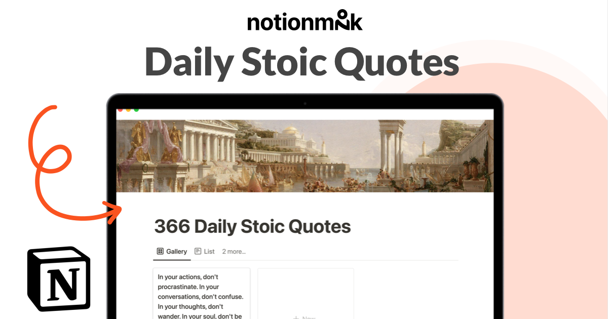 Philipp Stelzel's Stoic Daily Quotes Notion Template: Find Wisdom and ...