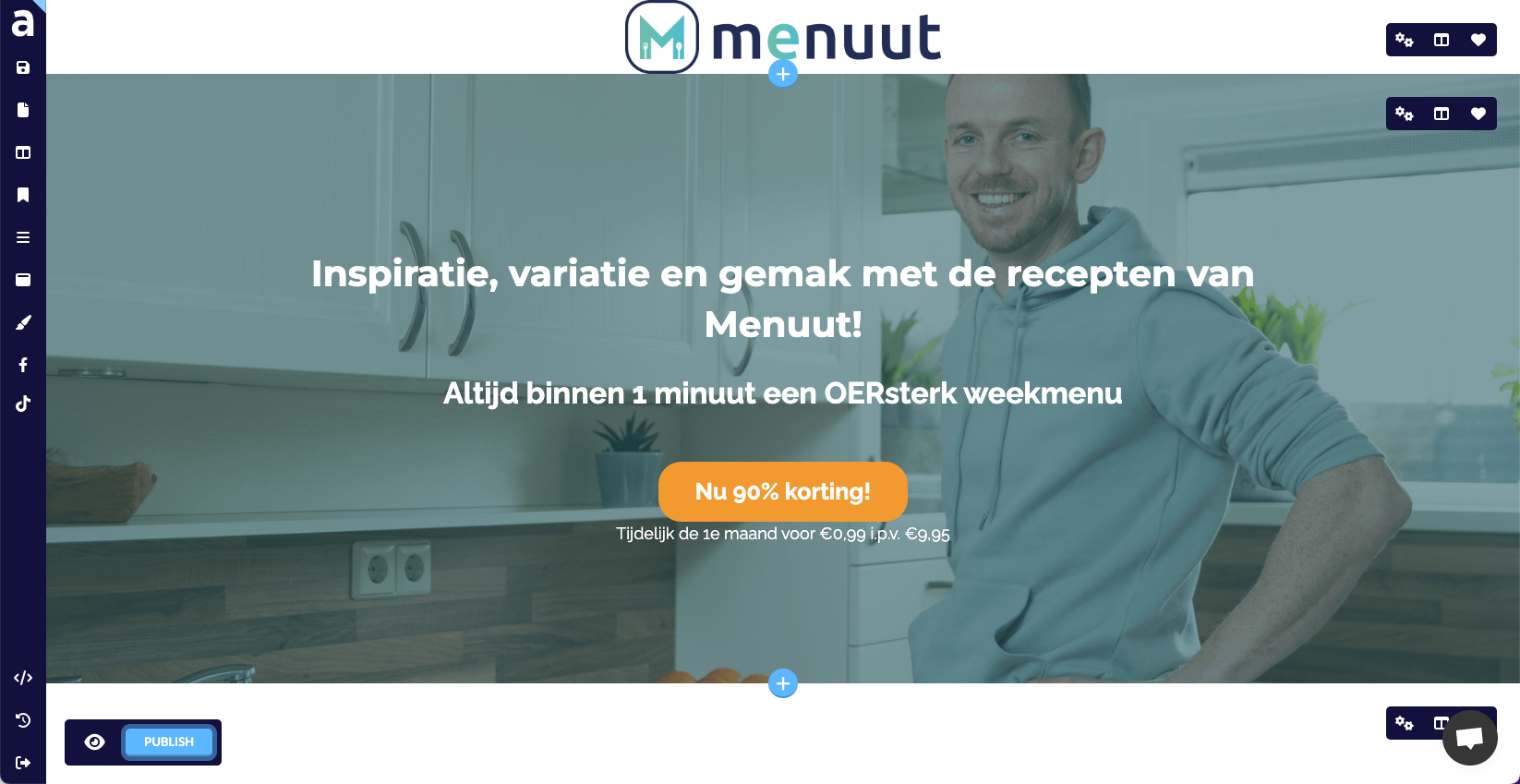 De cover van Menuut