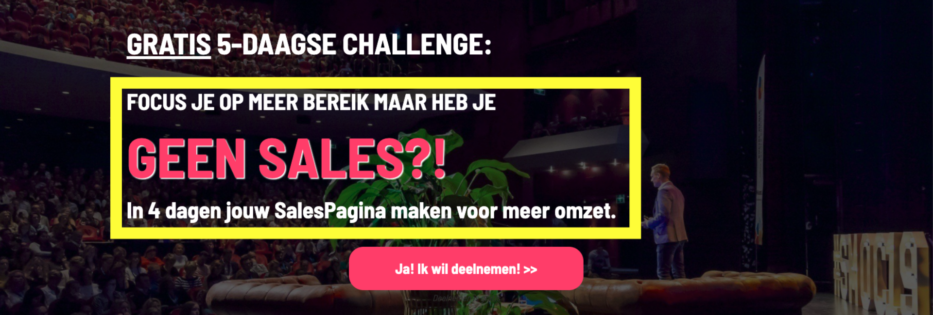 Headline gratis challenge Social Media Ondernemer