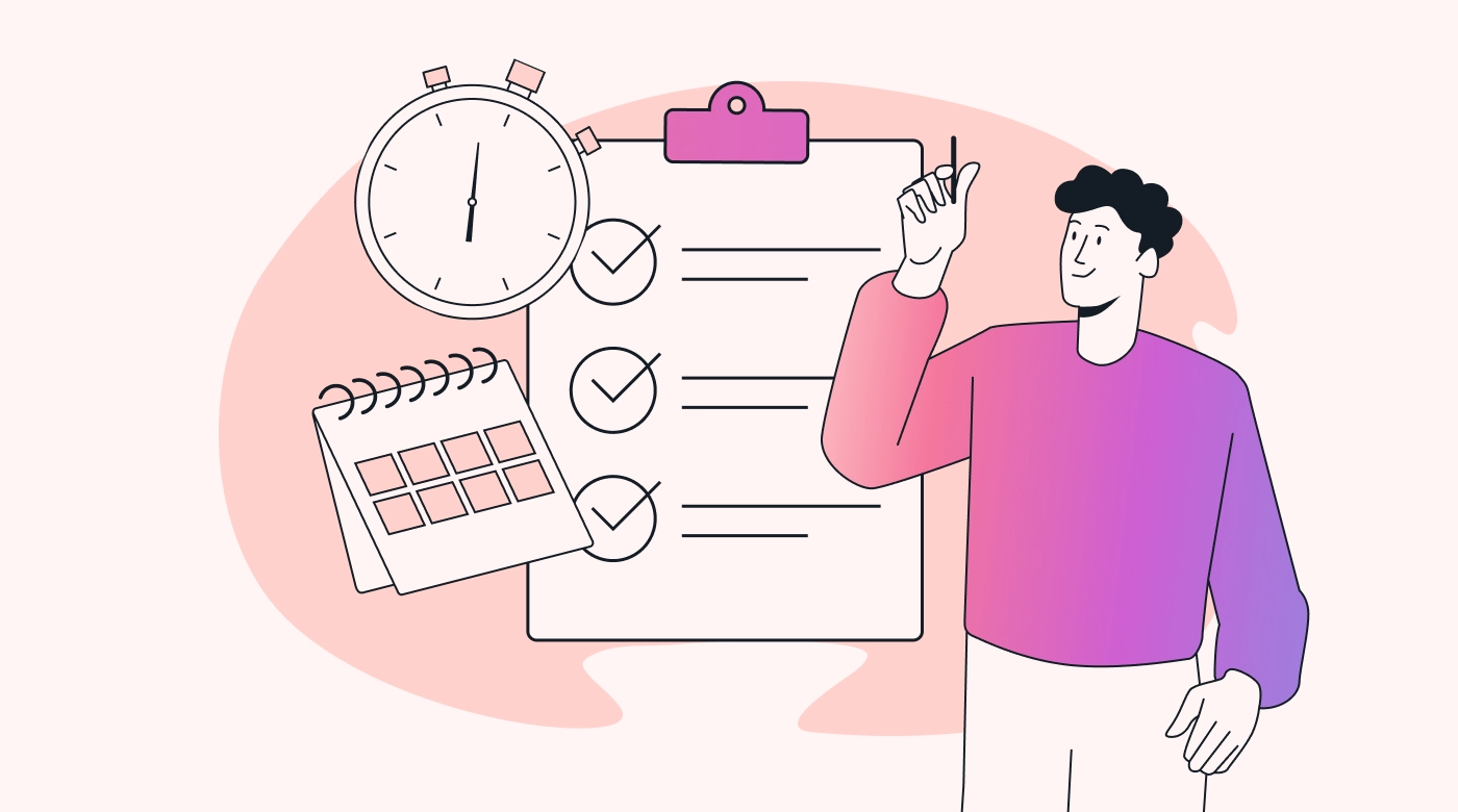 Illustration of scheduling and productivity concepts