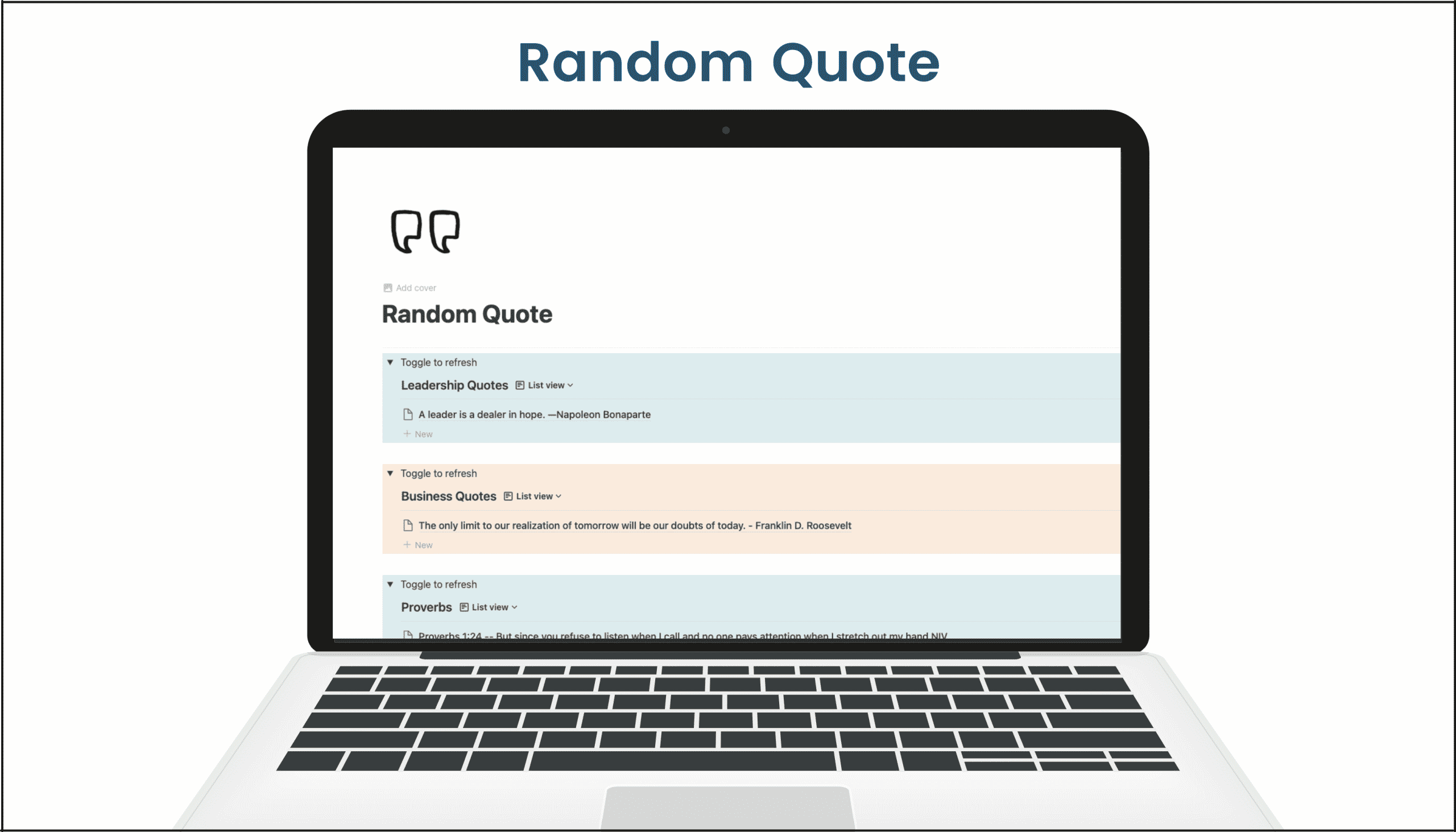 Random Quote Notionway random-quote-notionway