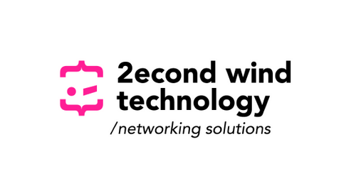 2econd Wind Logo Iteration 2 Pink logo networking solutions