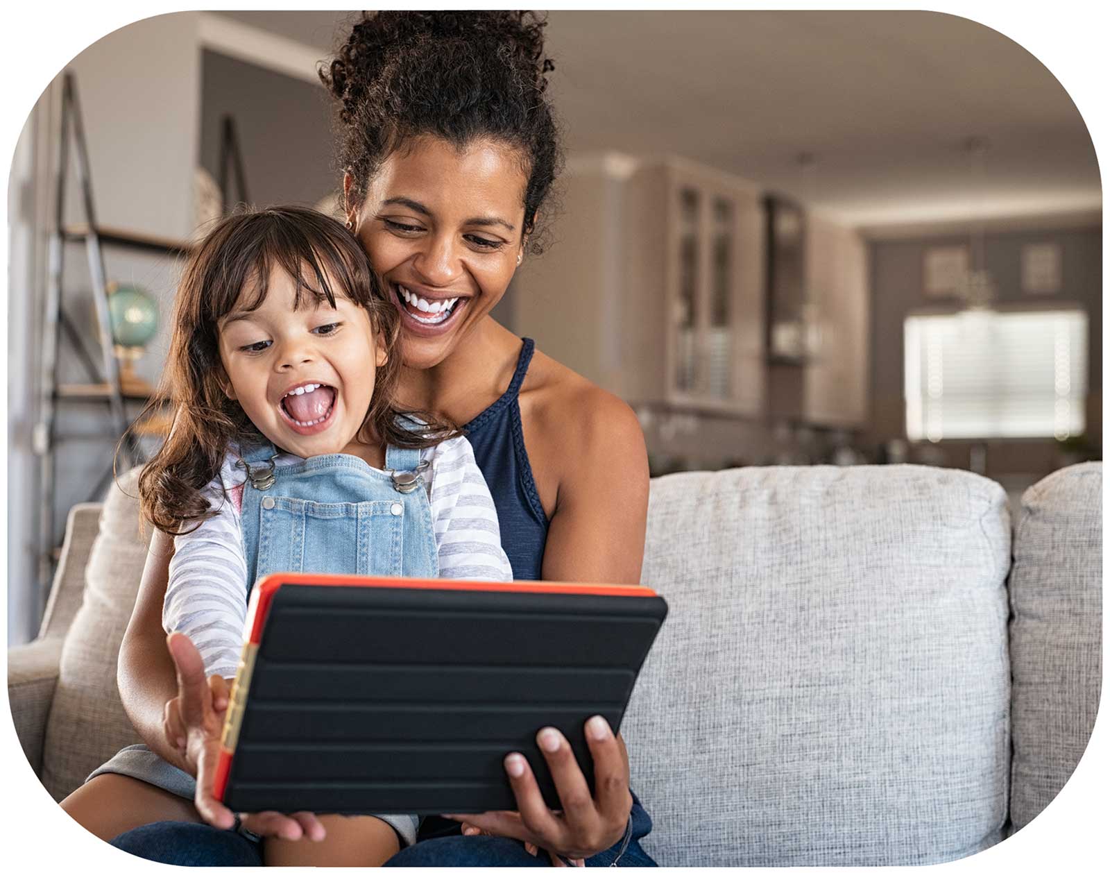 woman reading to a child