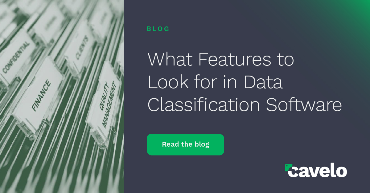 Data Classification Software Features to Search For