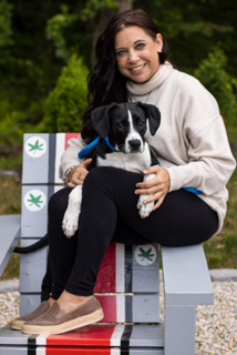 Carole and her puppy INDIANA JONES-Mancini