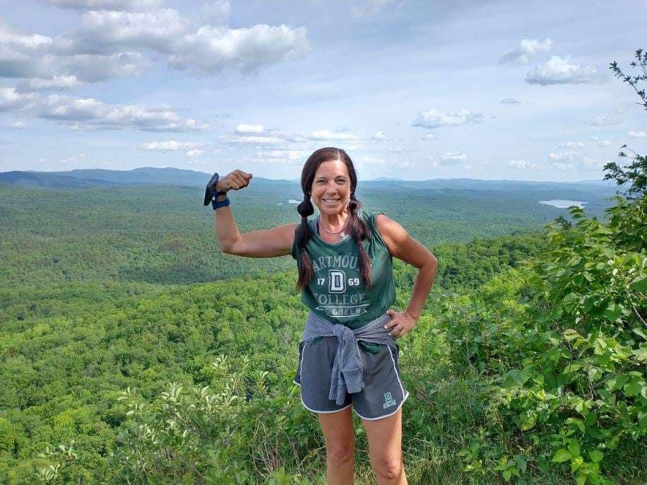 Kathy hiking