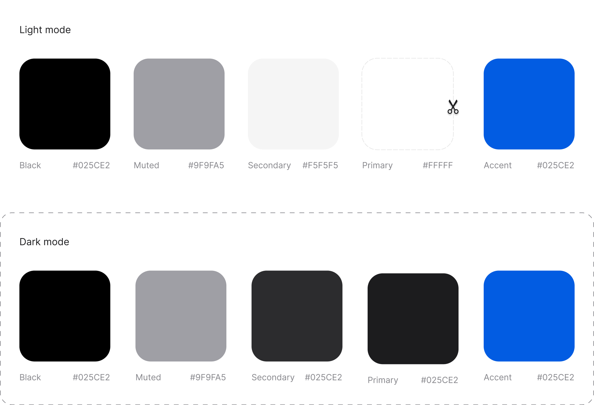 Color palette