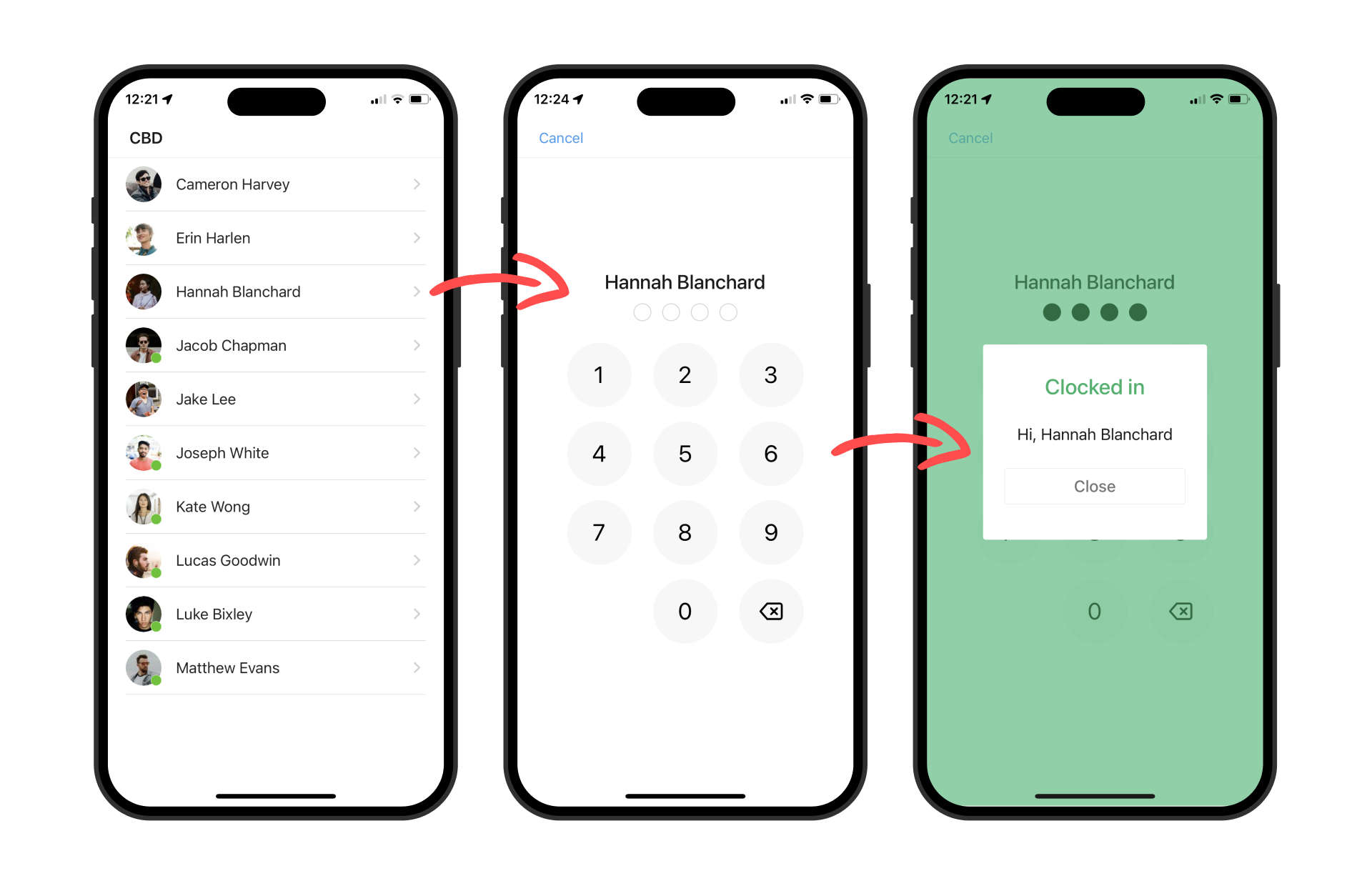 Timble Employee Time Clock App