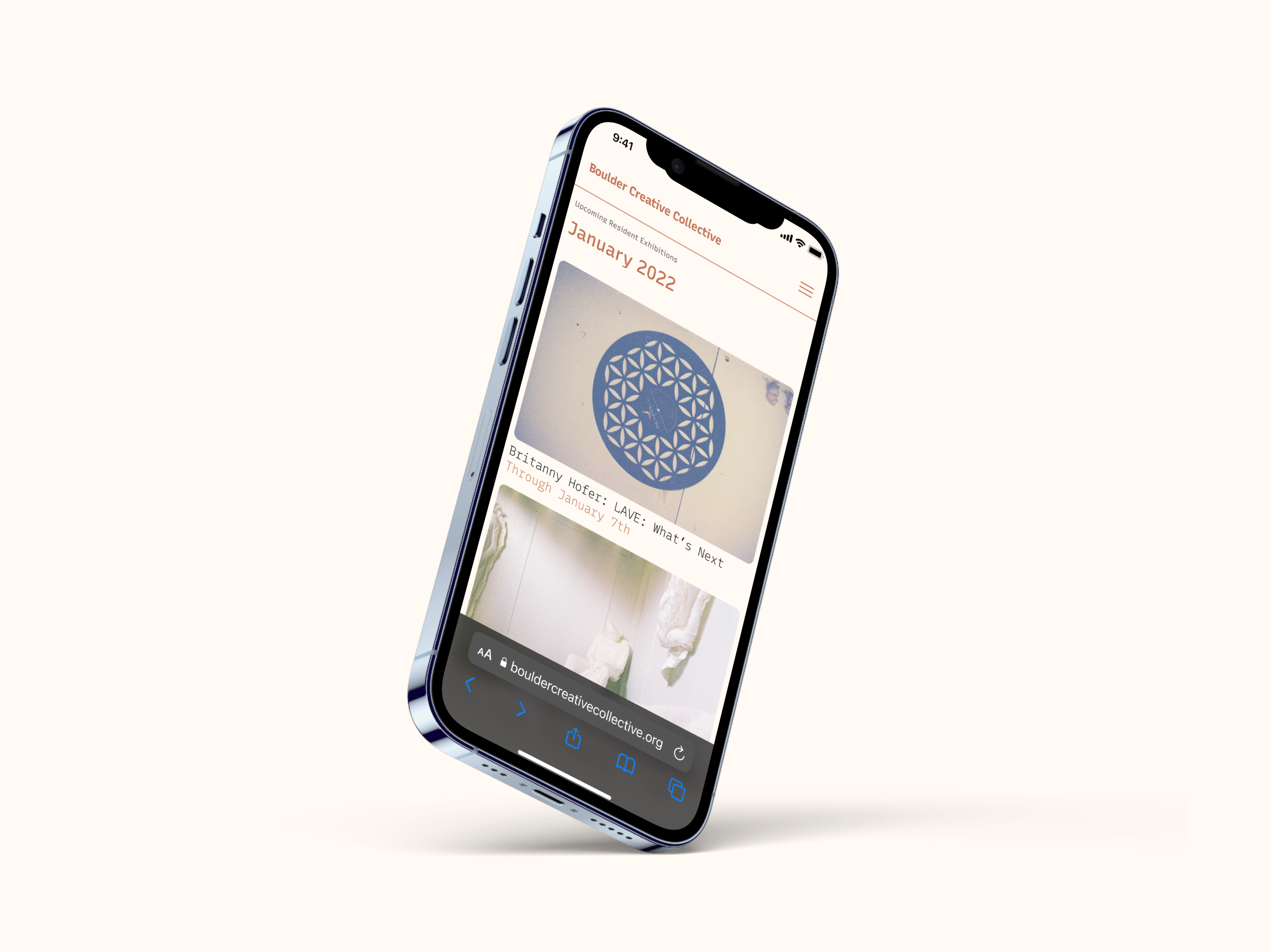 Boulder Creative Collective Mobile Website Design