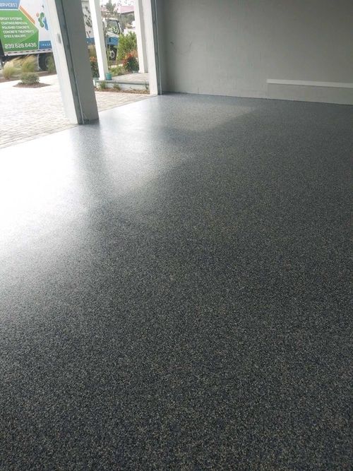 Epoxy Garage Flooring Cape Coral FL Image Custom Coatings