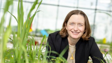 Moa chief executive Dr Virginia Corless in the company’s research glasshouses in North Yorkshire