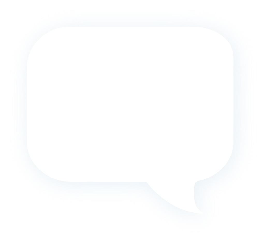 White speech bubble