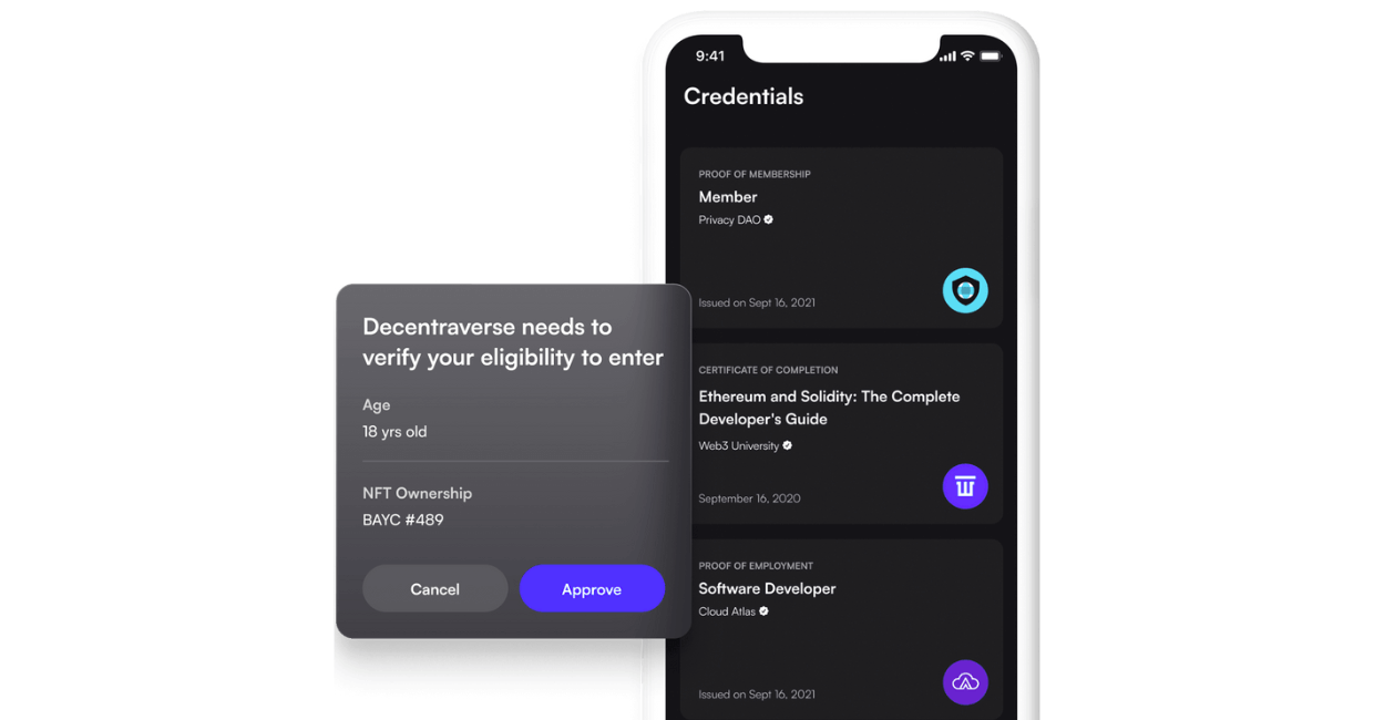 Decentralized identity Web3 wallet