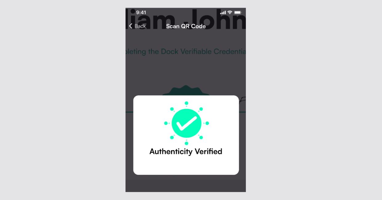 Instantly verify authenticity by scanning a QR code with a phone app