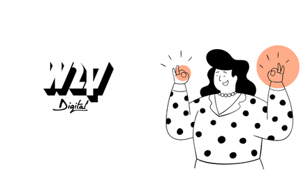 femme avec le logo w2p digital