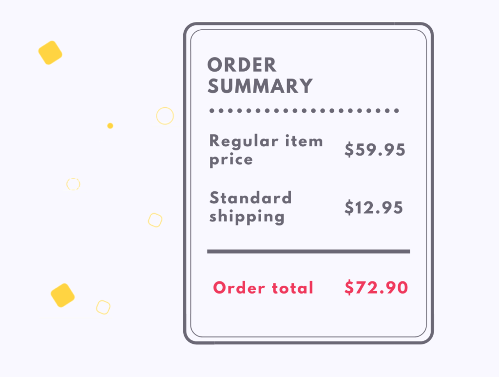 order summary example