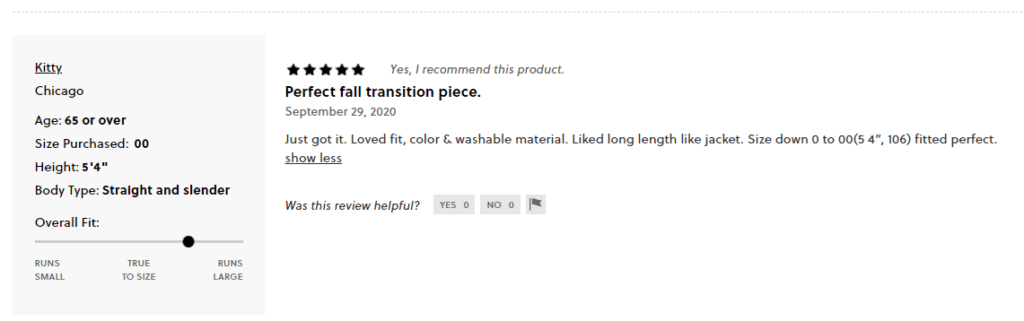 product testimonials