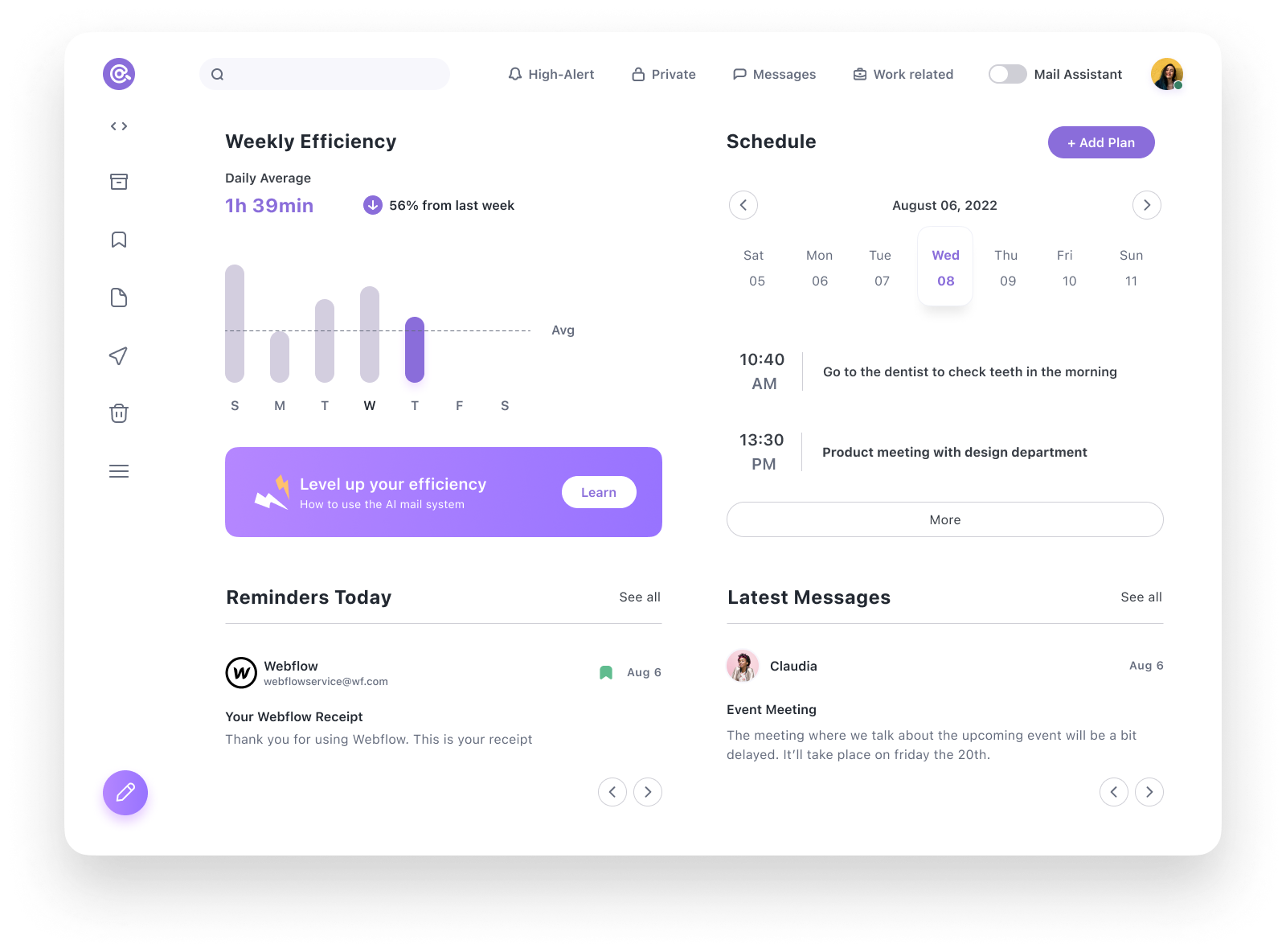 Smart Email client design