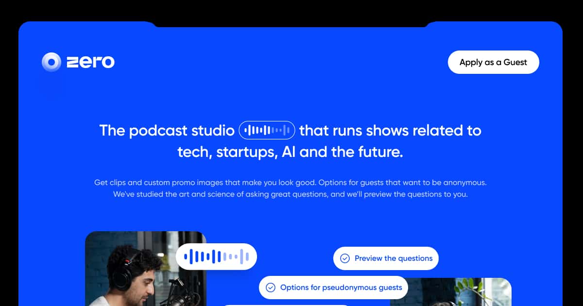 Studio Zero Podcast Studio