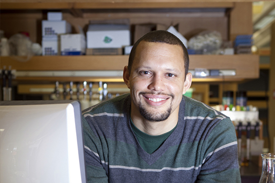 Chris Voigt at his MIT laboratory