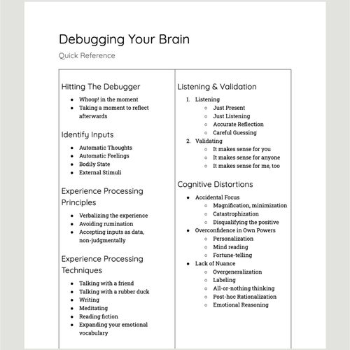 Screenshot of an example handout.