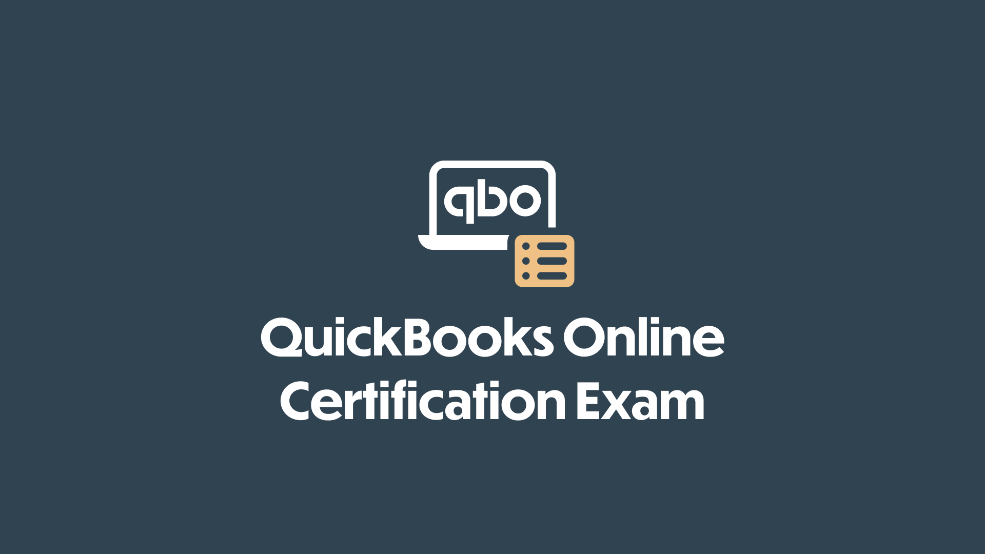QuickBooks Online Certification Exam Accounting Analytics LLC.