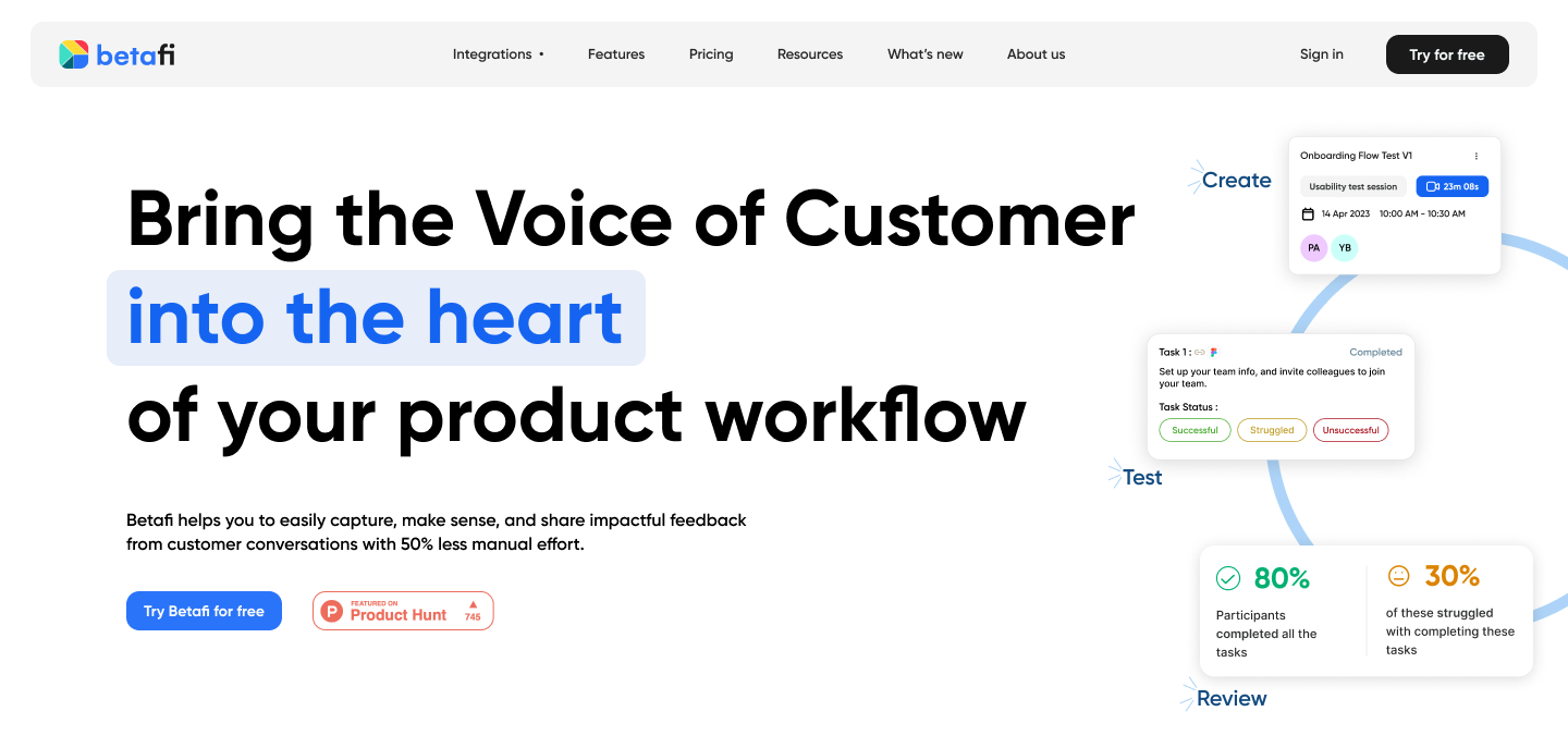 Betafi: Bring the Voice of Customer into Product Development