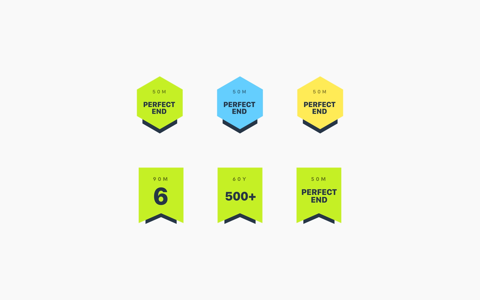 Selection of celebration badges for an archery tracking tool