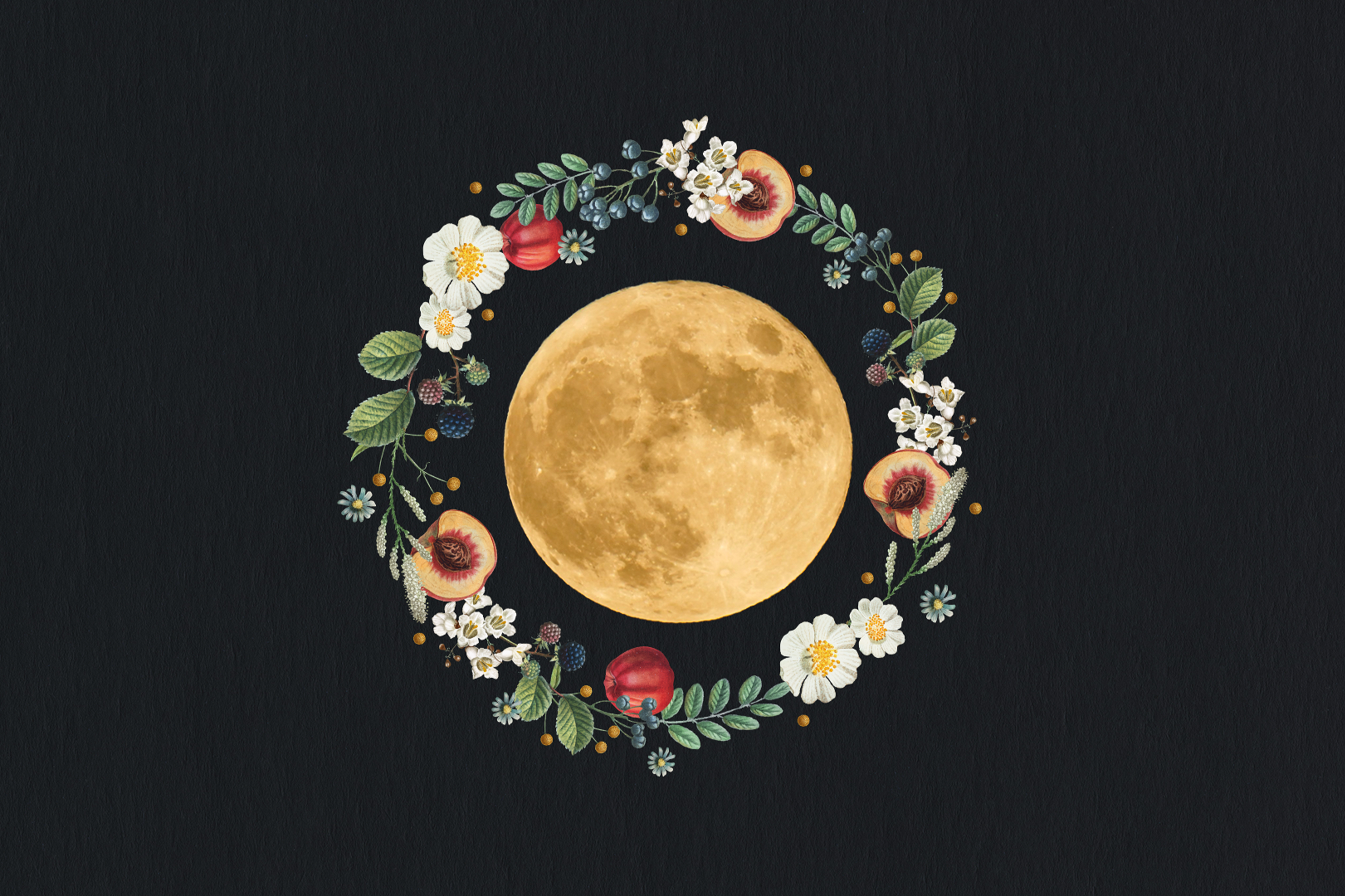 A cute lusnak is circled by flowers.