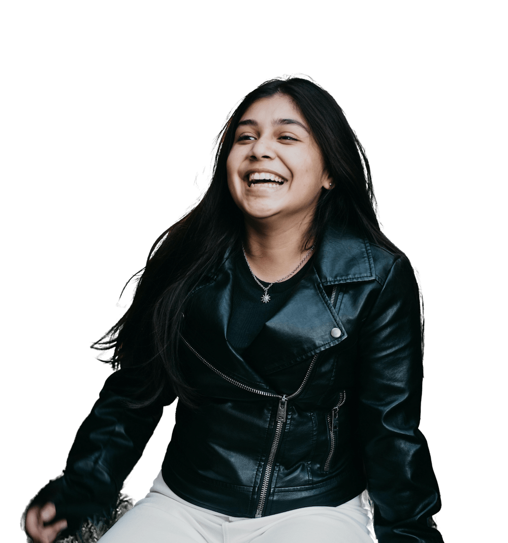 woman smiling