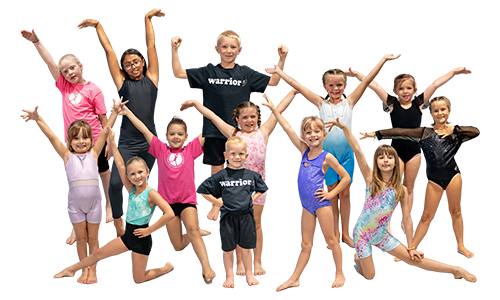 A group photo of the Level 1 class at Auburn Gymnastics Center.