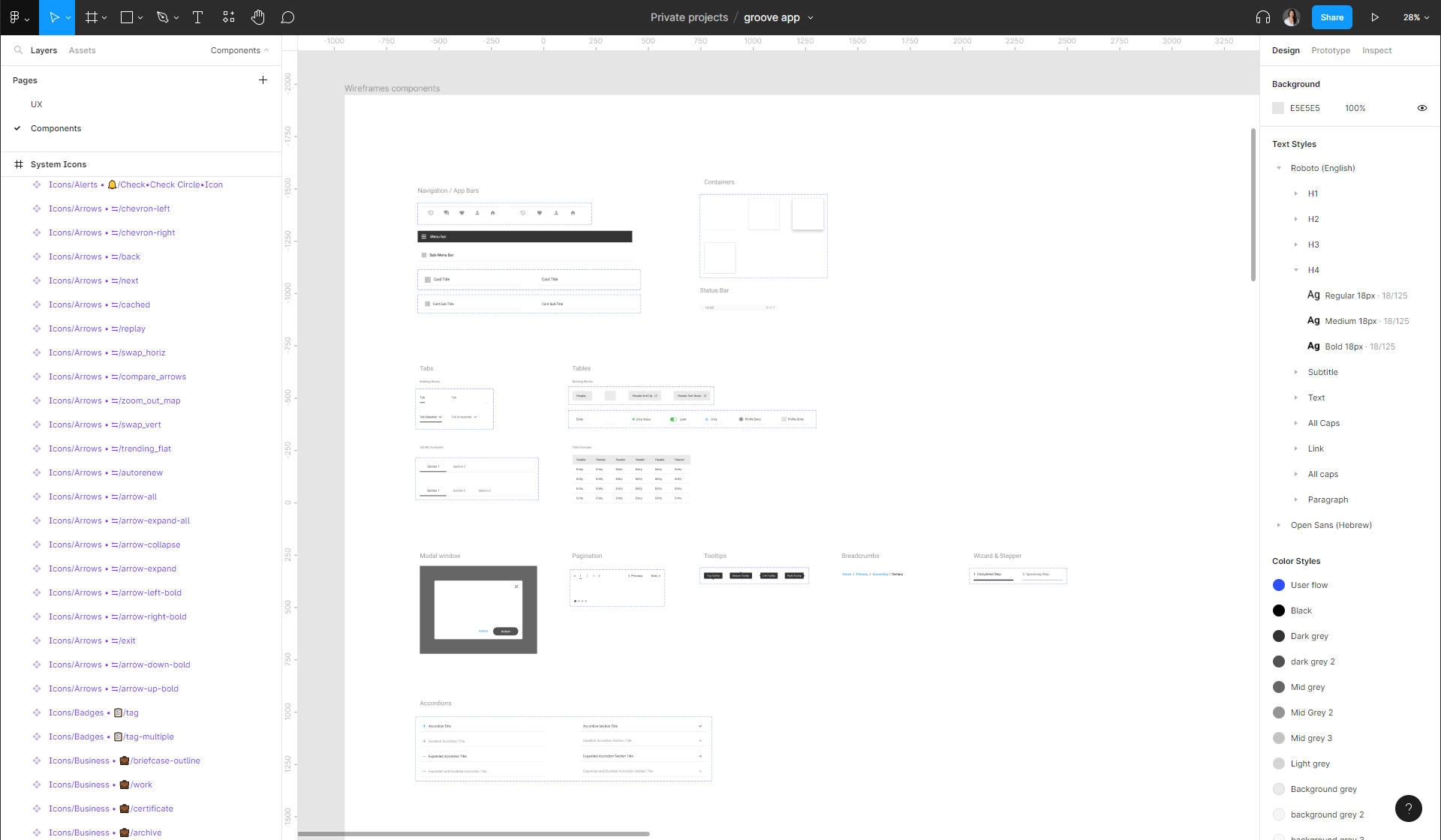 WIREFRAME COMPONENTS