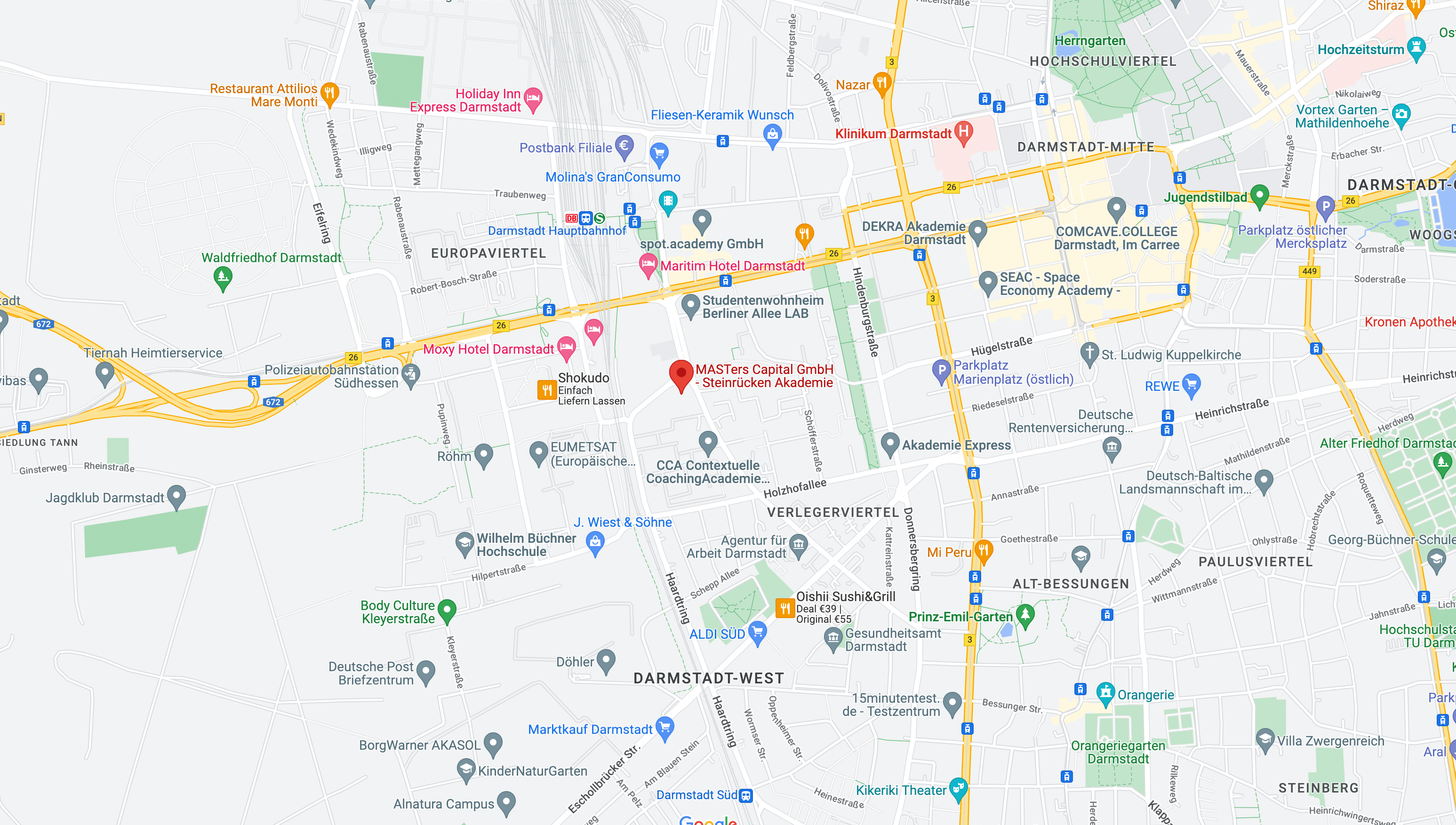 google maps screenshot