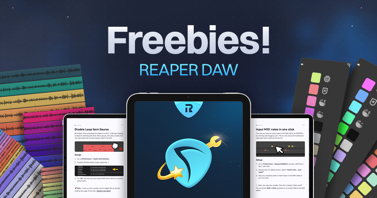Free REAPER DAW Resources Reapertips